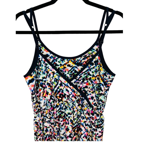 Athleta Sunbeam Easy Breezy Multicolor Spaghetti Strap Midi Dress - Picture 3 of 12